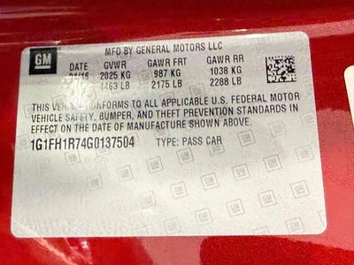 2016 Chevrolet Camaro 2SS