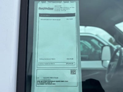 2024 GMC Savana Cutaway 3500 1WT