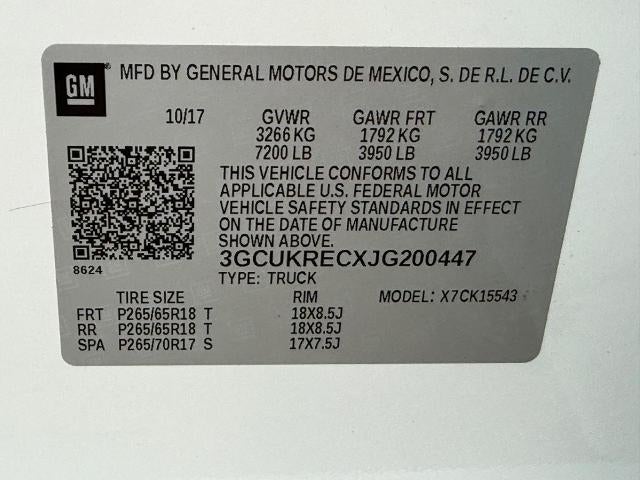 2018 Chevrolet Silverado 1500 LT