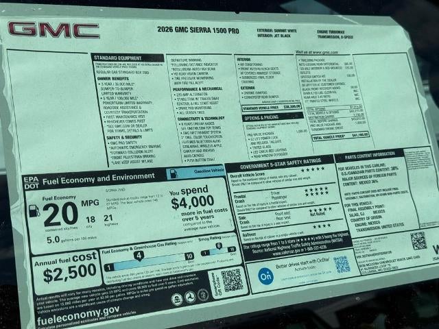 2026 GMC Sierra 1500 Pro