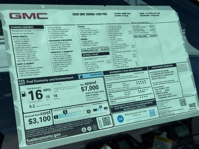 2026 GMC Sierra 1500 Pro