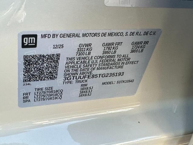 2026 GMC Sierra 1500 AT4X