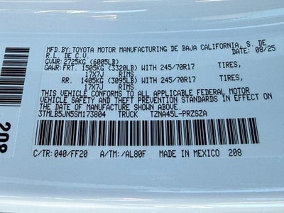 2025 Toyota Tacoma 4WD SR